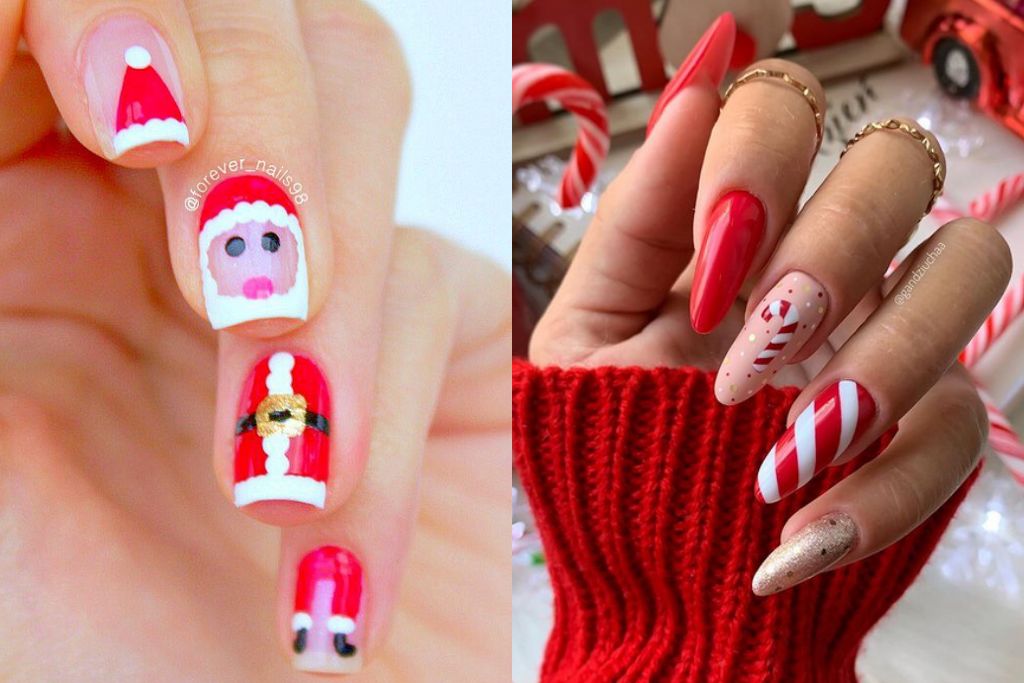 Red and white nails red and white nail art designs with design