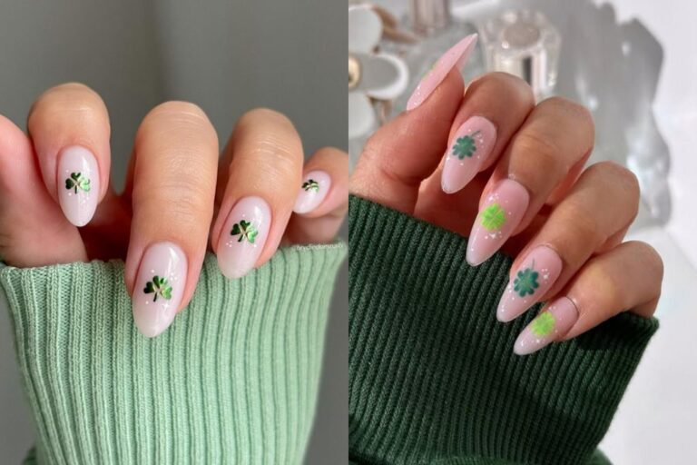 Simple St. Patrick’s Day nails classy Saint Patricks nail art designs easy St Patrick Patty Paddy manicure