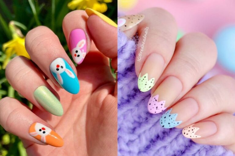 Simple Easter nails cute pastel spring nail art designs with design ideas